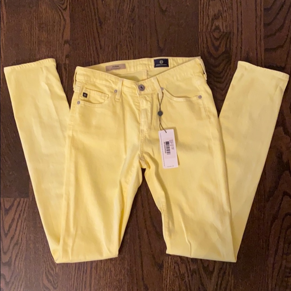 AG The Prima MidRise cigarette. NWT bright-yellow
